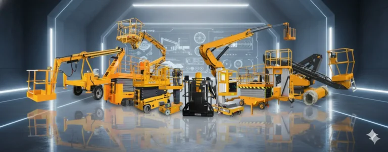 Dade high altitude work platform fleet in cyber style exhibition center