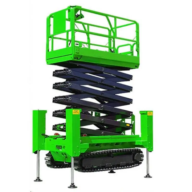 DADE Machinery rough terrain crawler scissor lift with tracks for uneven ground construction