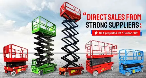 DADE Machinery heavy duty Hydraulic Lifting Platforms extending at construction site Hydraulic vs Electric Scissor Lift