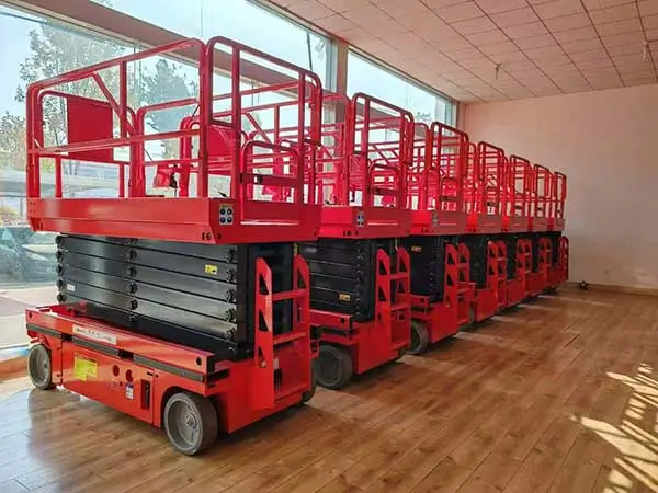 DADE Machinery wholesale scissor lift stock ready for global logistics distribution