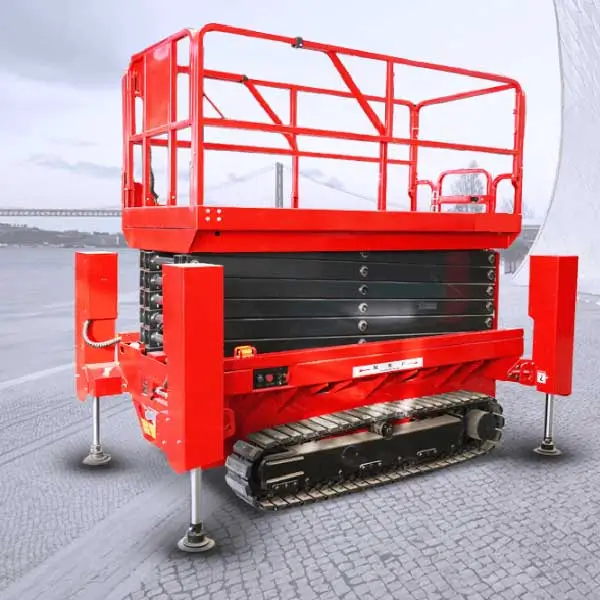 DADE Machinery stationary heavy duty hydraulic lifting table for industrial cargo handling