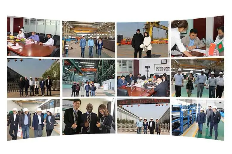 DADE Machinery global clients visiting factory and international exhibition group photos