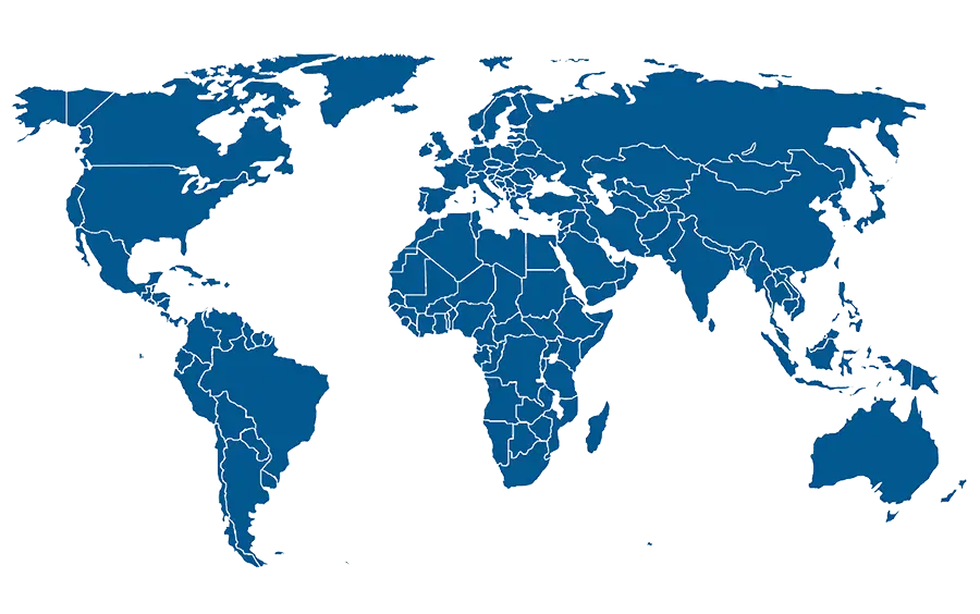 DADE Machinery optimized international freight and container shipping delivery map