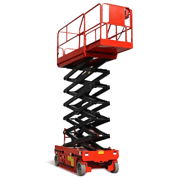 High-altitude self-propelled electric scissor lift with extended platform structure